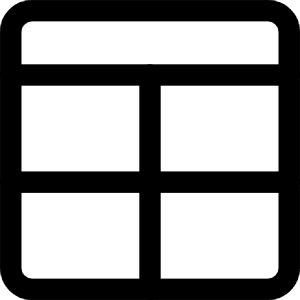 Layout Window 8 Icon from Core Line - Free Set