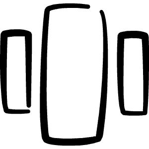 Layouts Array 1 Icon from Freehand Line - Free Set