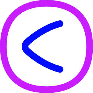 Less Than Sign Circle Icon from Flex Neon - Free Set