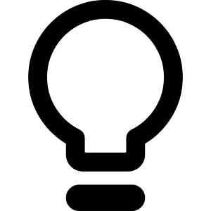 Lightbulb Icon from Core Remix - Free Set