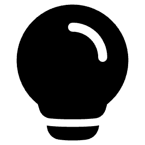 Lightbulb Icon from Plump Solid - Free Set