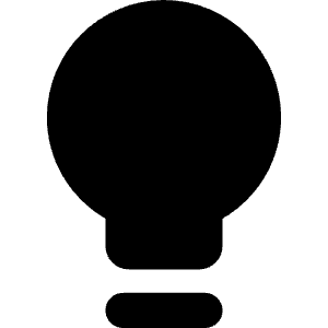 Lightbulb Icon from Core Solid - Free Set