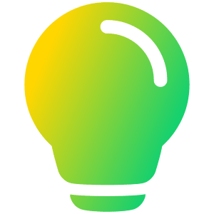 Lightbulb Icon from Plump Gradient - Free Set