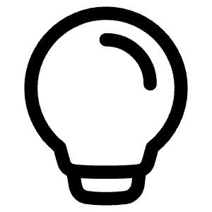 Lightbulb Icon from Plump Line - Free Set