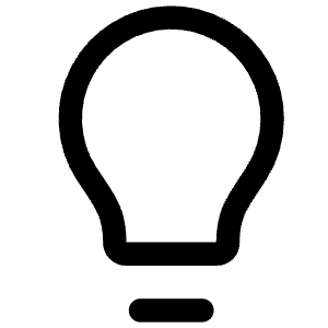 Lightbulb Icon from Flex Line - Free Set