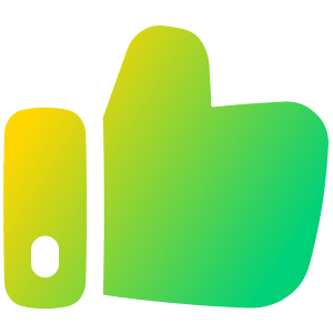 Like 1 Icon from Plump Gradient - Free Set
