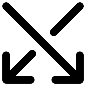 Line Arrow Crossover Down Icon from Core Remix - Free Set