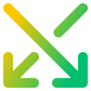 Line Arrow Crossover Down Icon from Core Gradient - Free Set