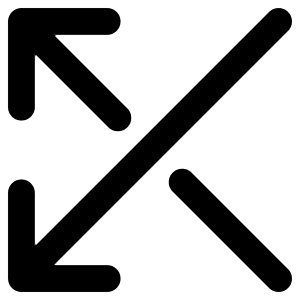 Line Arrow Crossover Left Icon from Core Remix - Free Set