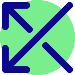 Line Arrow Crossover Left Icon from Core Pop - Free Set