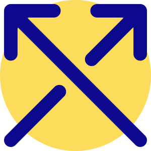 Line Arrow Crossover Up Icon from Core Pop - Free Set