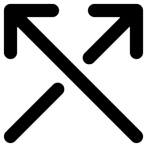 Line Arrow Crossover Up Icon from Core Remix - Free Set