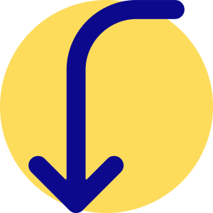 Line Arrow Curve Left Down Icon from Core Pop - Free Set