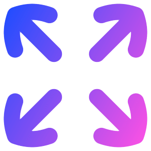 Line Arrow Expand Icon from Flex Gradient - Free Set