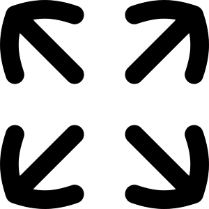 Line Arrow Expand Icon from Flex Remix - Free Set