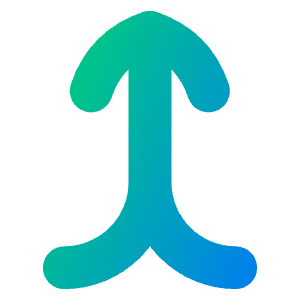 Line Arrow Merge Vertical Icon from Flex Gradient - Free Set