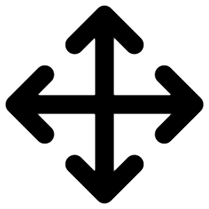 Line Arrow Move Icon from Core Remix - Free Set