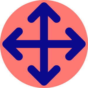 Line Arrow Move Icon from Core Pop - Free Set