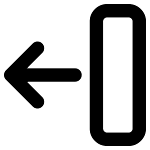 Line Arrow Move Left 2 Icon from Core Remix - Free Set