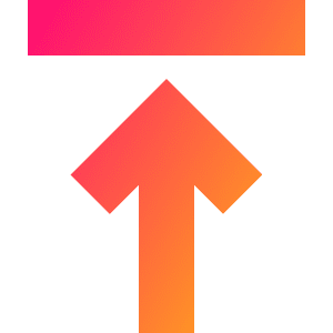 Line Arrow Move Up 1 Icon from Sharp Gradient- Free Set