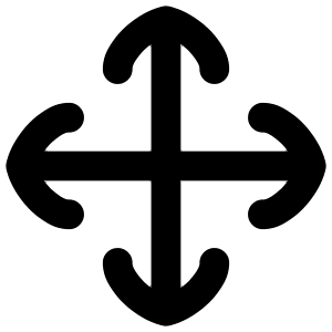 Line Arrow Move Icon from Flex Remix - Free Set
