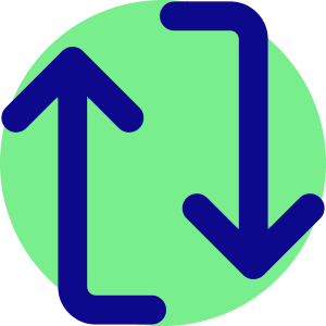 Line Arrow Reload Vertical 1 Icon from Core Pop - Free Set