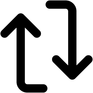 Line Arrow Reload Vertical 1 Icon from Core Remix - Free Set