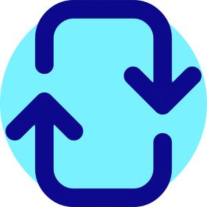 Line Arrow Reload Vertical 2 Icon from Core Pop - Free Set
