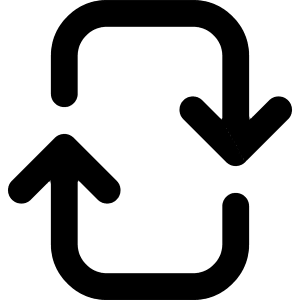 Line Arrow Reload Vertical 2 Icon from Core Remix - Free Set