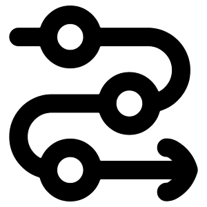 Line Arrow Roadmap Icon from Flex Remix - Free Set