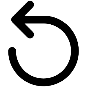 Line Arrow Rotate Left 1 Icon from Core Remix - Free Set