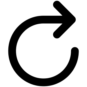 Line Arrow Rotate Right 1 Icon from Core Remix - Free Set