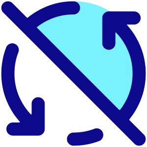 Line Arrow Synchronize Disable Icon from Core Pop - Free Set