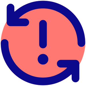 Line Arrow Synchronize Warning Icon from Core Pop - Free Set