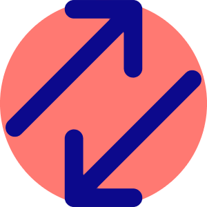 Line Arrow Transfer Diagonal 3 Icon from Core Pop - Free Set