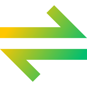Line Arrow Transfer Horizontal 1 Icon from Sharp Gradient- Free Set