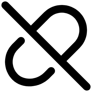 Link Disconnected Icon from Ultimate Bold - Free Set