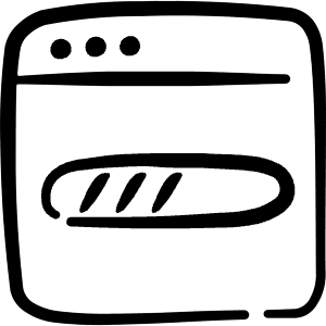 Loading Browser Bar Icon from Freehand Line - Free Set