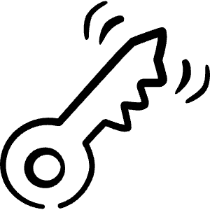 Login Logout Key Icon from Freehand Line - Free Set