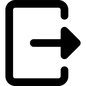 Logout 1 Icon from Core Remix - Free Set