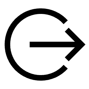 Logout 2 Icon from Sharp Line - Free Set