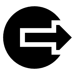 Logout 2 Icon from Sharp Solid - Free Set