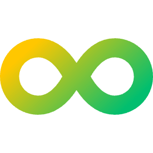 Loop 1 Icon from Sharp Gradient- Free Set