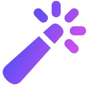 Magic Wand 1 Icon from Plump Gradient - Free Set