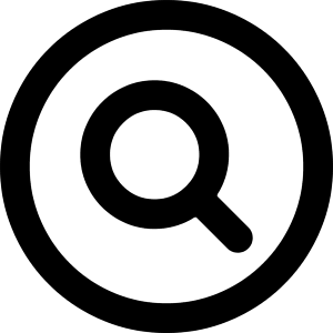 Magnifying Glass Circle Icon from Core Remix - Free Set