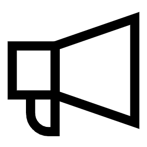 Megaphone 2 Icon from Sharp Line - Free Set