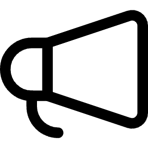 Megaphone 2 Icon from Core Line - Free Set