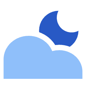 Moon Cloud Icon from Sharp Flat - Free Set