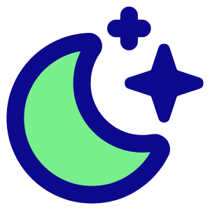 Moon Stars Icon from Plump Pop - Free Set