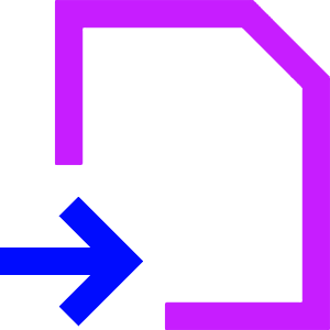 Move File Icon from Sharp Neon - Free Set